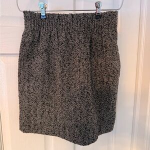 J. Crew Black and Gray Mini Skirt - Size 0